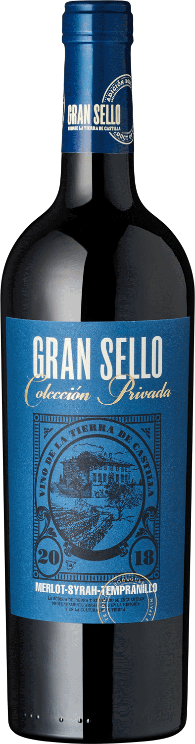 Gran Sello Colección Privada Gran Sello Weinflasche, Merlot, Syrah, Tempranillo, 2018