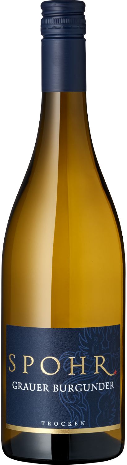 Grauer Burgunder SPOHR Grauer Burgunder trocken, Weinflasche, Detailansicht