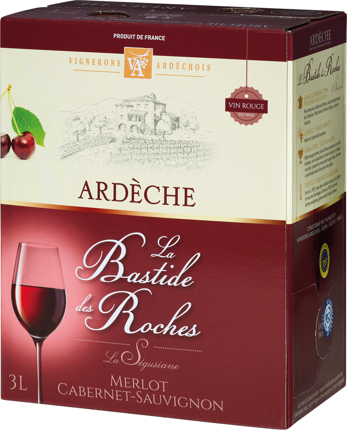 "La Bastide des Roches" Merlot & Cabernet Sauvignon, Bag in Box