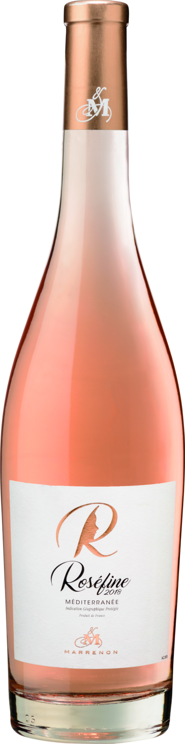 Roséfine, Méditerranée IGP Roséfine Roséwein von Marrenon, Flasche, 2018, pink