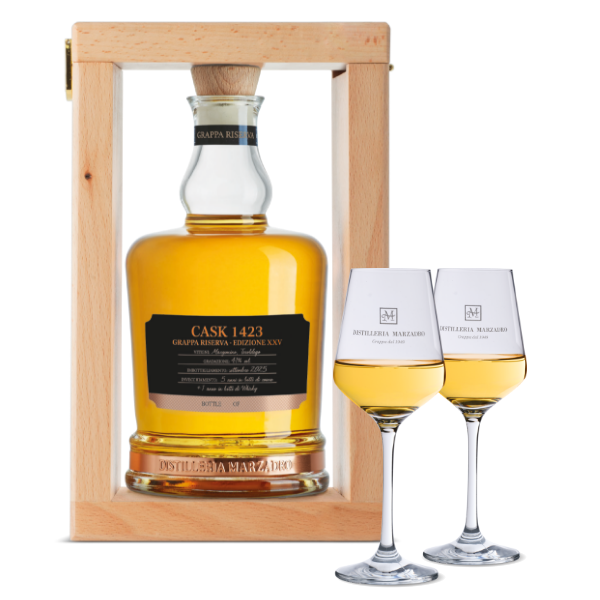 Marzadro Grappa + 2 Gläser gratis