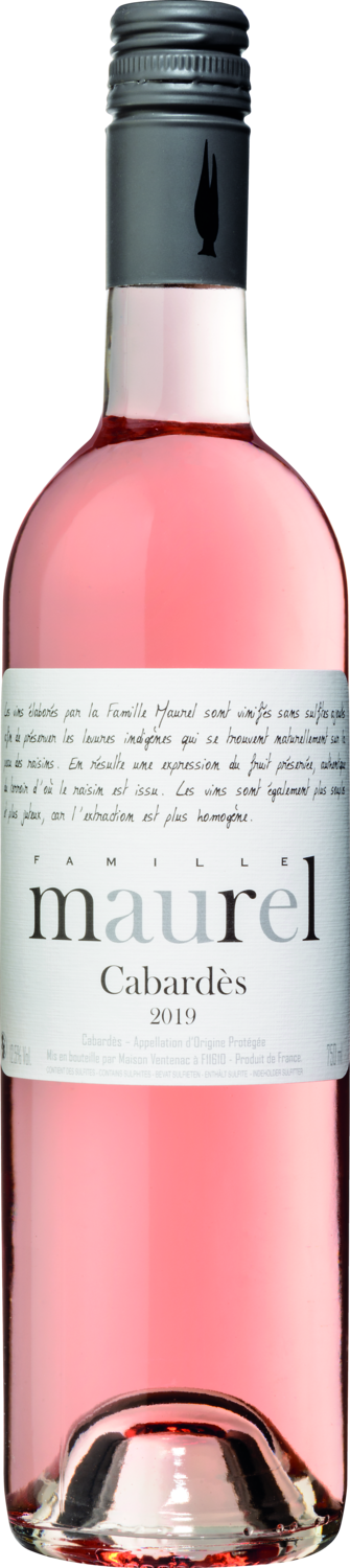Cabardès Roséwein Flasche Cabardès 2019, Famille Maurel, Frankreich