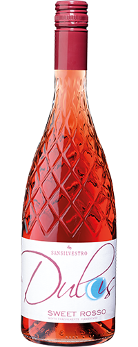"Dulcis" süß Sansilvestro Dulcis Sweet Rosso Wein Flasche