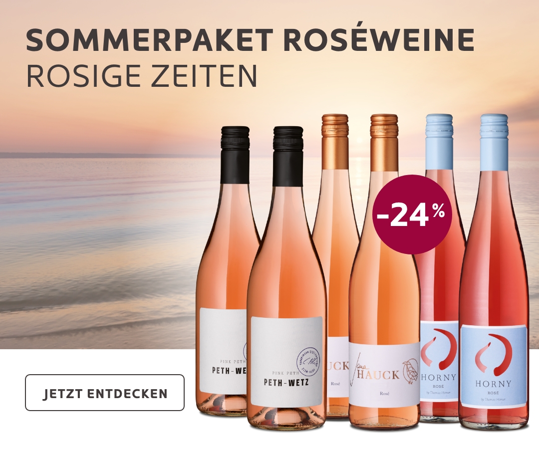 Sommerpaket Roséweine mit Rabatt und rosigen Zeiten