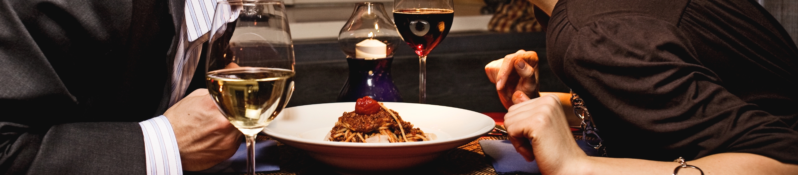 Bella Italia Wein Genuss zu einem romantischen Dinner.