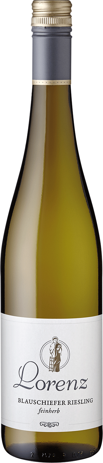 "Blauschiefer" Riesling Kabinett feinherb Lorenz Blauschiefer Riesling feinherb Wein, Flasche, Produktfoto