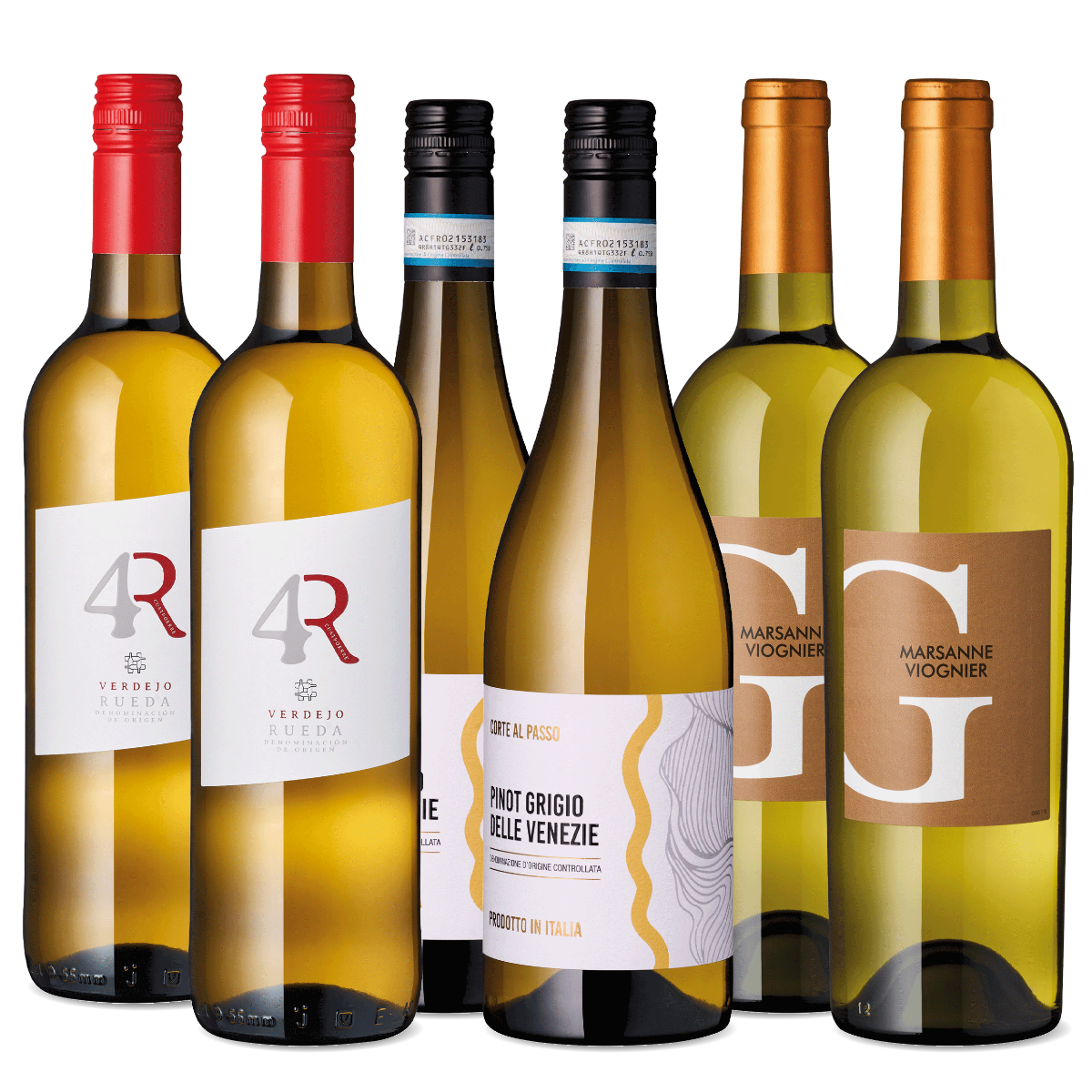 6er Paket Mediterrane Weißweine