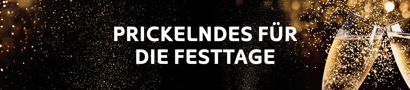Sektgläser zum Anstoßen, prickelnde Getränke für Festtage