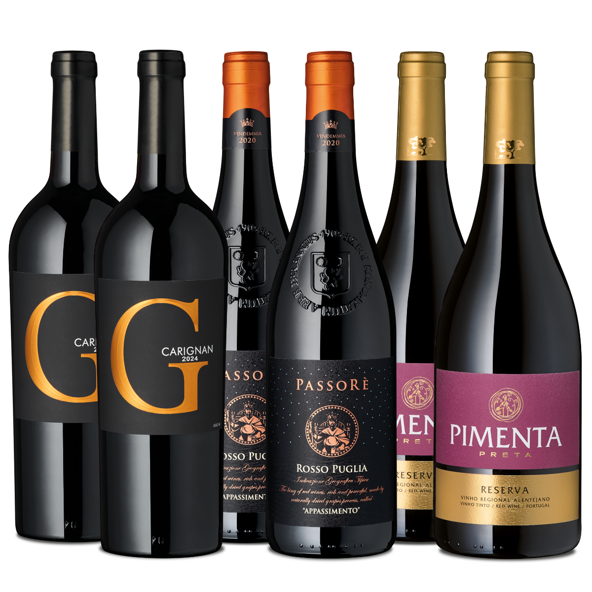 Rotwein-Bestseller Probierpaket