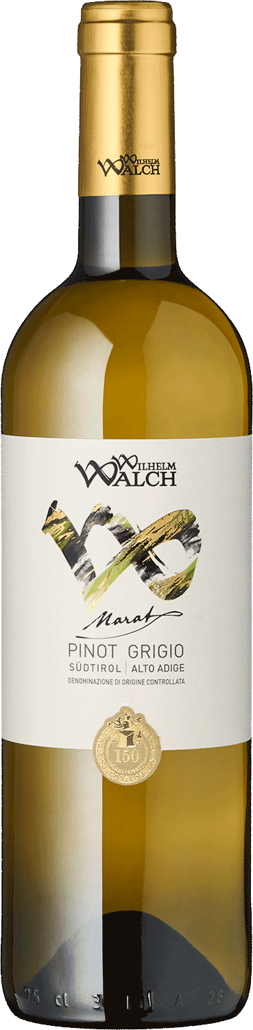 Wilhelm Walch Pinot Grigio Marat Weißwein Flasche.