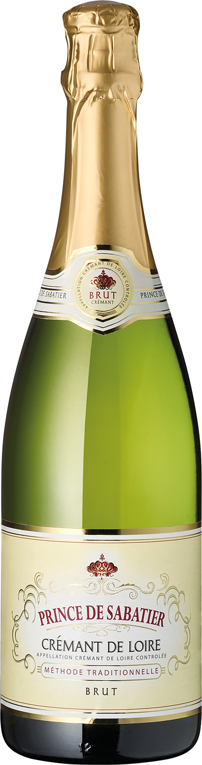 Prince de Sabatier, Cremant de Loire, blanc Prince de Sabatier Crémant Brut, Loire Wein, Flasche