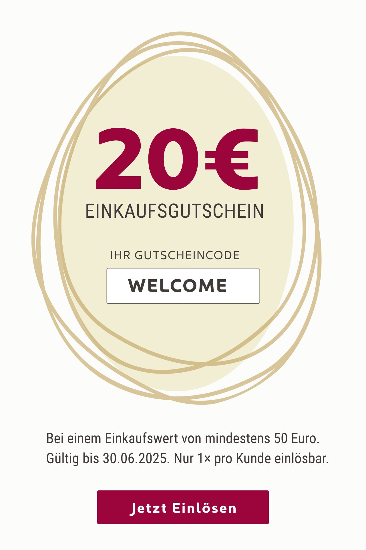20€ Gutschein für Wein-Einkauf ab 50€ Einkaufswert