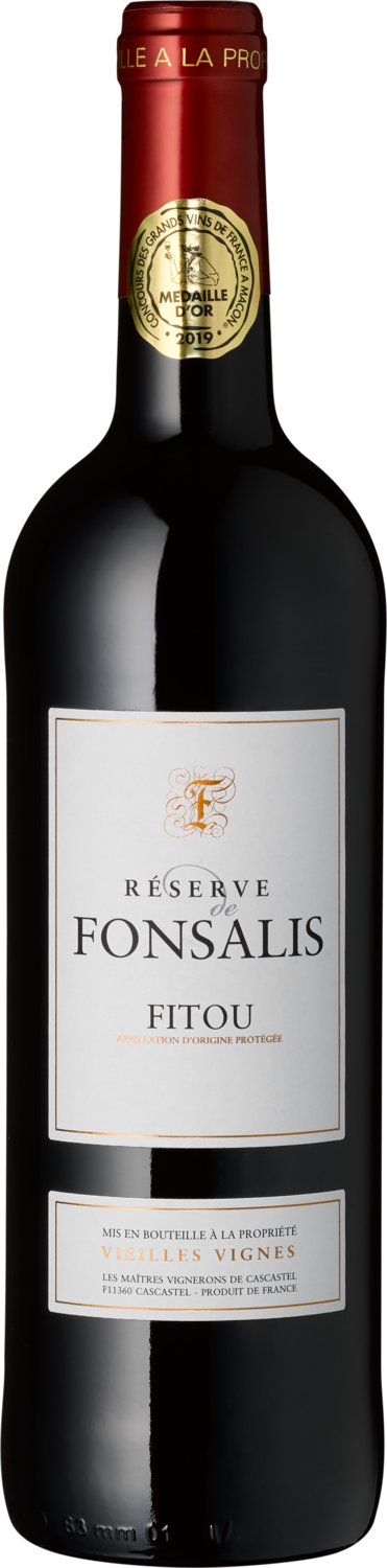 Fitou Réserve de Fonsalis Rotwein Fonsalis Fitou, Auszeichnung "Médaille d'Or" 2019