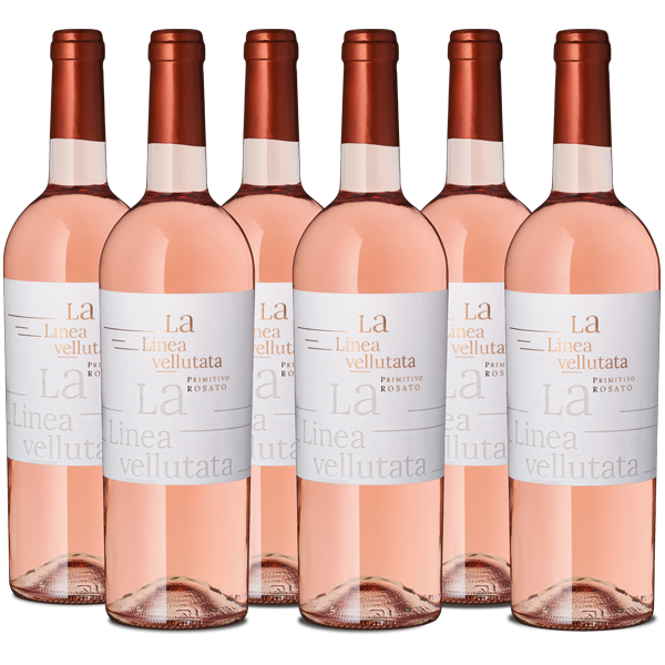 6er Paket La Linea Vellutata Primitivo Rosato