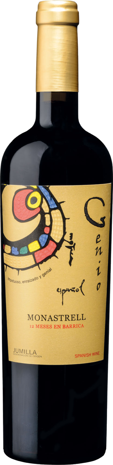"Genio" Monastrell Monastrell Weinflasche, spanischer Rotwein, 12 Monate Barrique