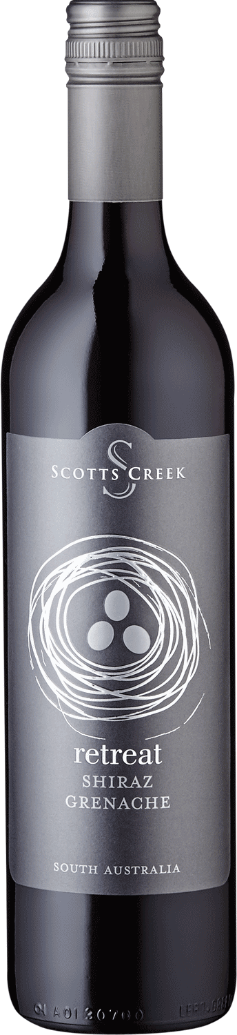 "Retreat" Shiraz & Grenache Scotts Creek Retreat Shiraz Grenache Rotwein Flasche