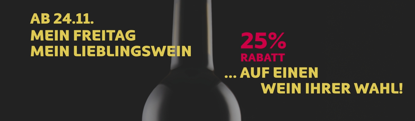 Weinangebot zum Freitag, 25% Rabatt auf Weine. Weinangebot zum Freitag, 25% Rabatt auf Weine.