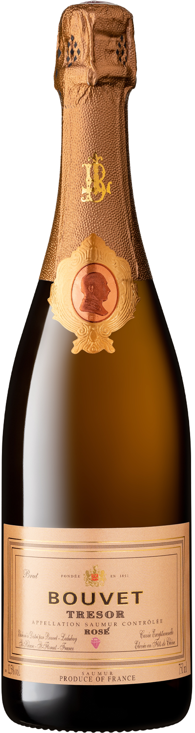 "Tresor" Rosé Bouvet Tresor Rosé Champagnerflasche, Frankreich, Brut Wein