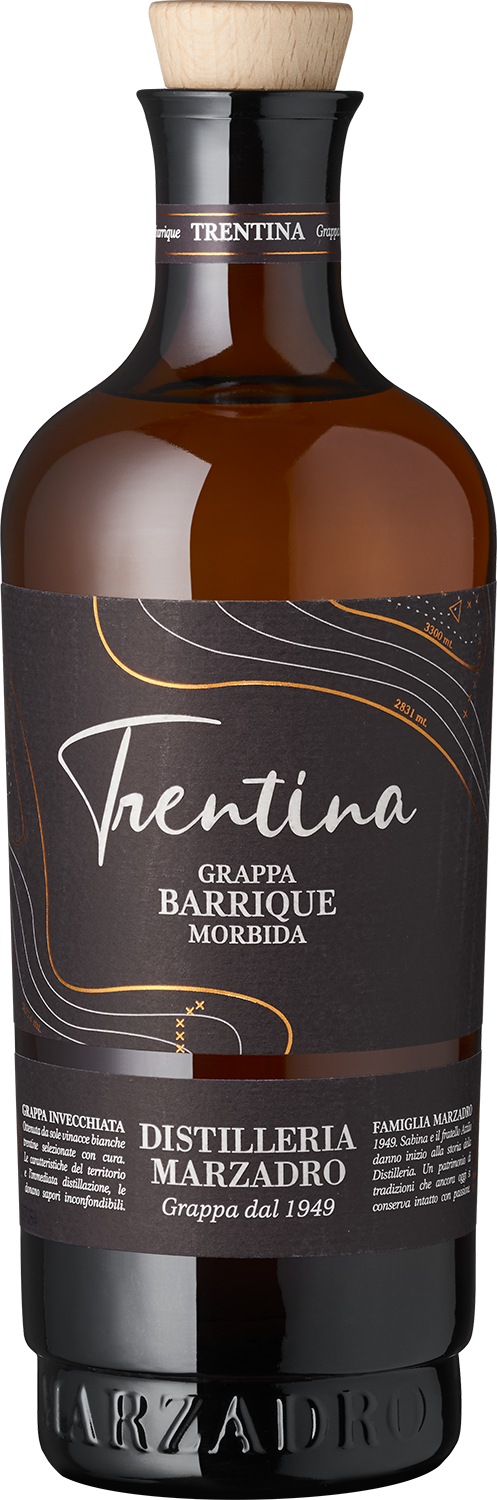 Grappa Trentina Morbida 70 cl Trentina Grappa Barrique Morbida von Distilleria Marzadro.