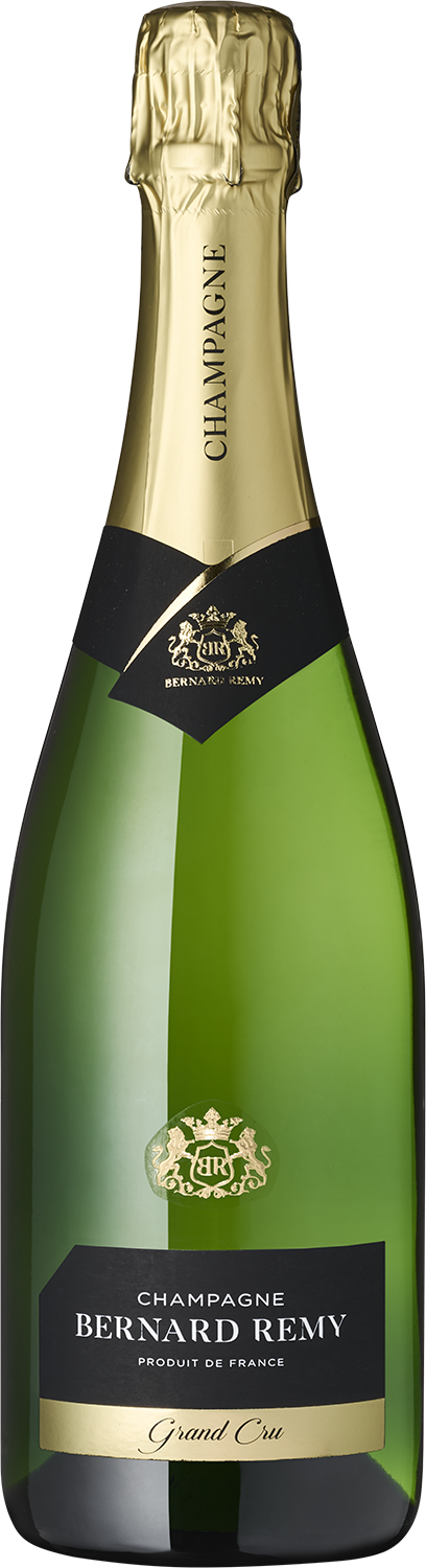 Champagner-Flasche Bernard Remy, Grand Cru, Detailansicht.
