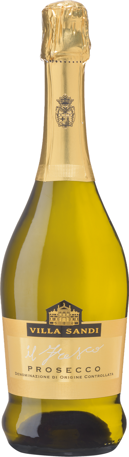"Il fresco" Prosecco Villa Sandi Prosecco, Schaumwein-Flasche mit Goldfolie