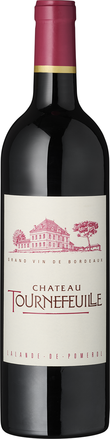 Château Tournefeuille, Lalande-de-Pomerol AOC Château Tournefeuille Grand Vin Bordeaux Rotwein Flasche