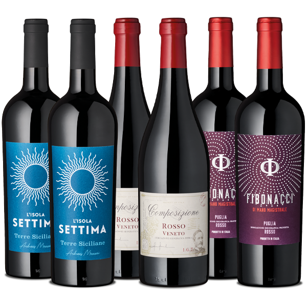 6er Paket Italien Rotwein 6er Paket Italien Rotwein