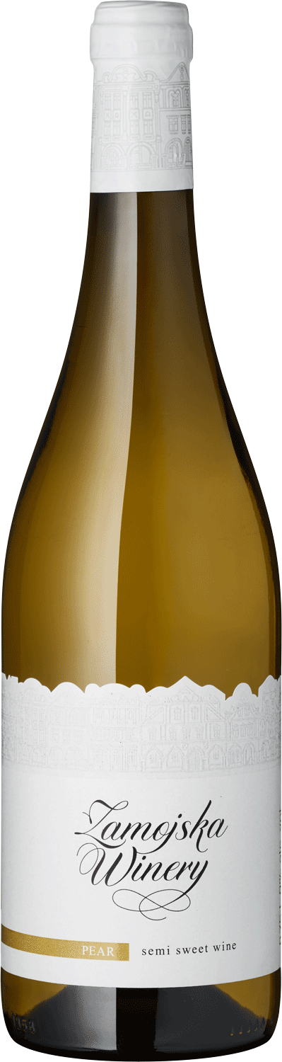 "Pear White" Birnenwein Zamojka Winery Pear halbsüßer Wein, Flaschenabbildung