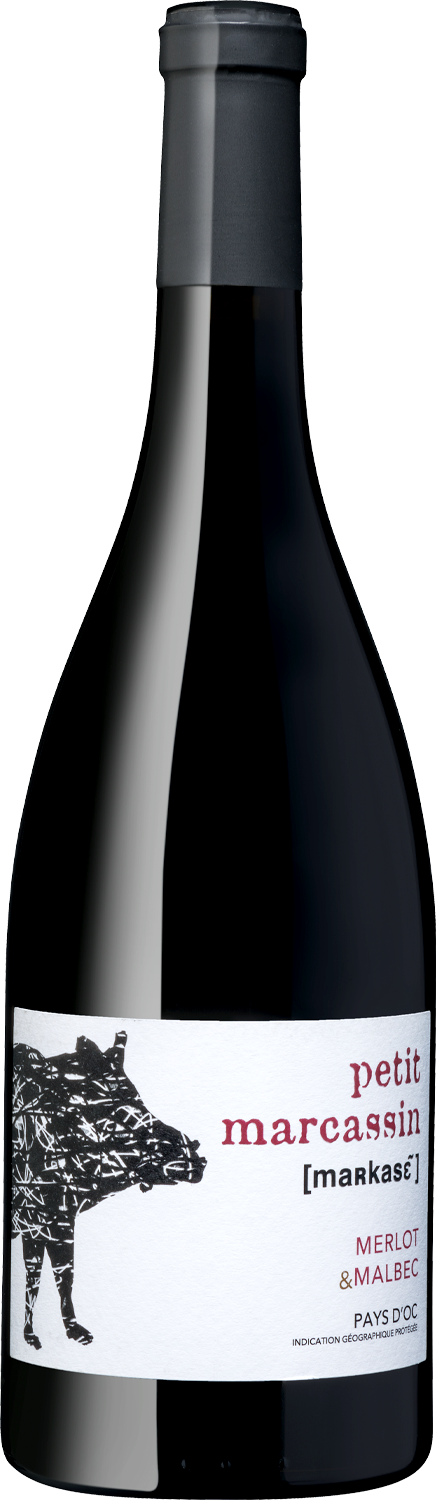 "Petit Marcassin" Rouge Petit Marcassin Wein Merlot & Malbec Flasche, Pays d'Oc