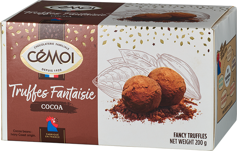 CEMOI TRUFFES CLASSIC 200G Cemoi Trüffeln Fantaisie, Cocoa, perfekt für Weinliebhaber