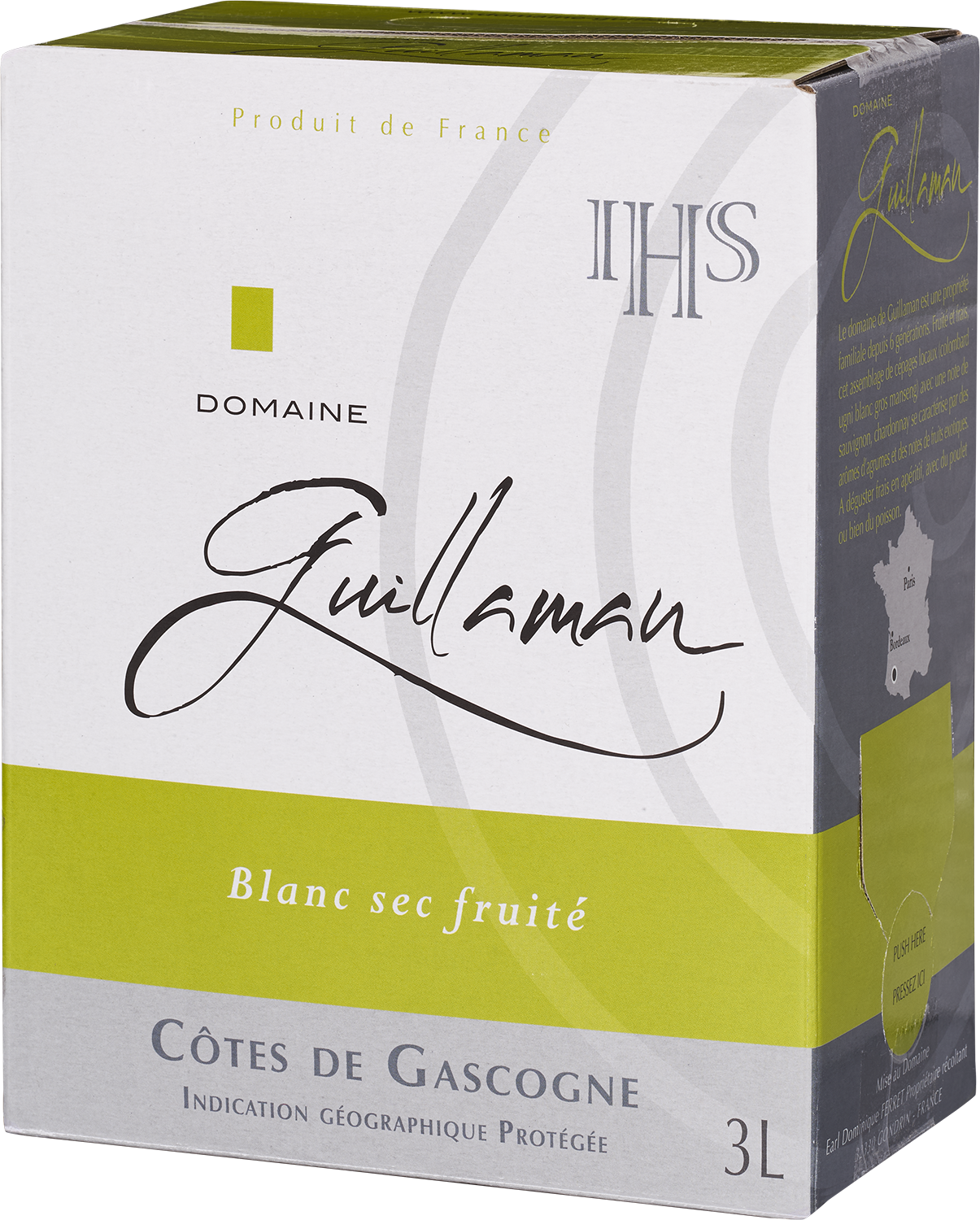 Guillaman, Blanc sec Fruité