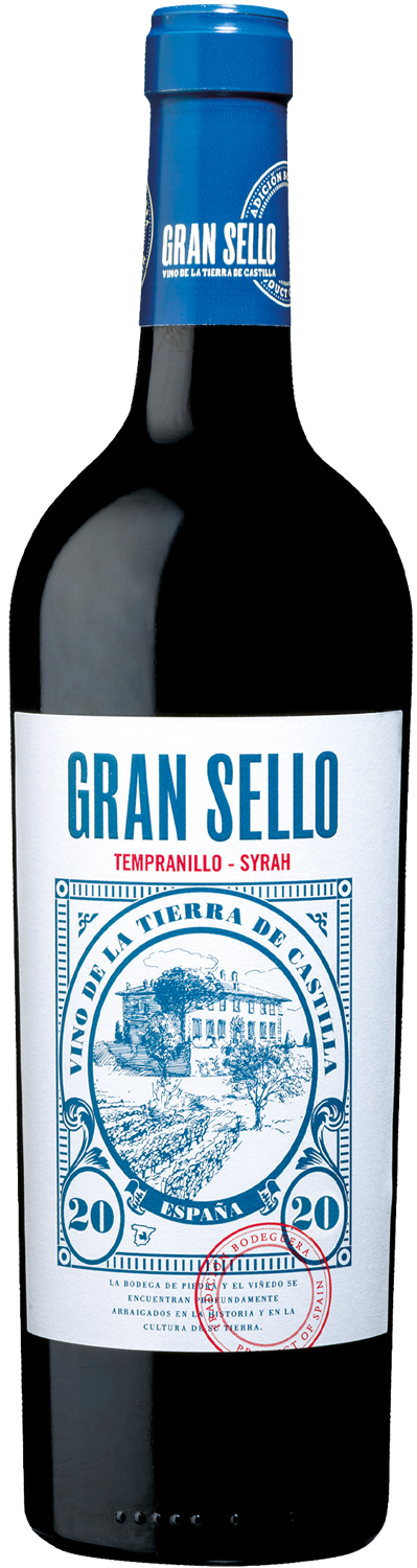 Gran Sello Wein, Tempranillo-Syrah, spanischer Rotwein, Jahrgang 2020.