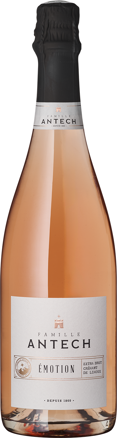 "Émotion" Crémant de Limoux, Extra brut Antech Émotion Rosé Crémant de Limoux, Schaumwein, Flasche