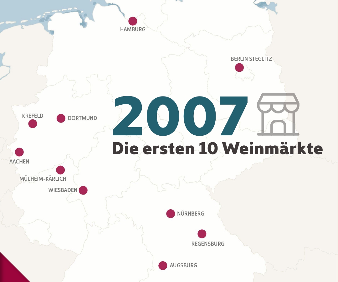 2007: Eröffnung des zehnten Vino-Weinmarkts