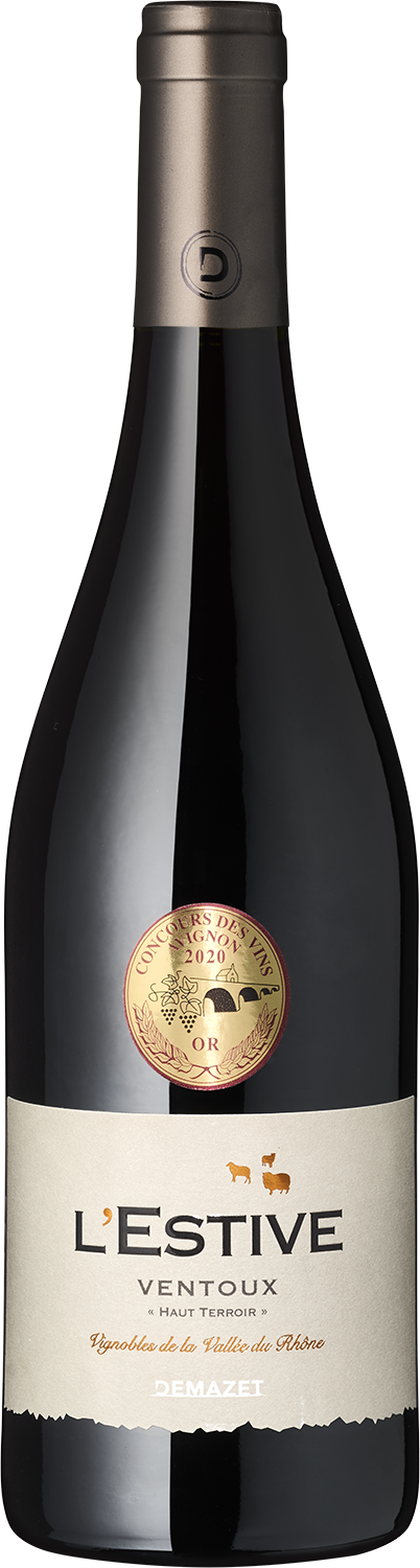 Ventoux L'Estive rouge, Demazet Vignobles L'Estive Ventoux Rotwein, Auszeichnung, Wein Shop