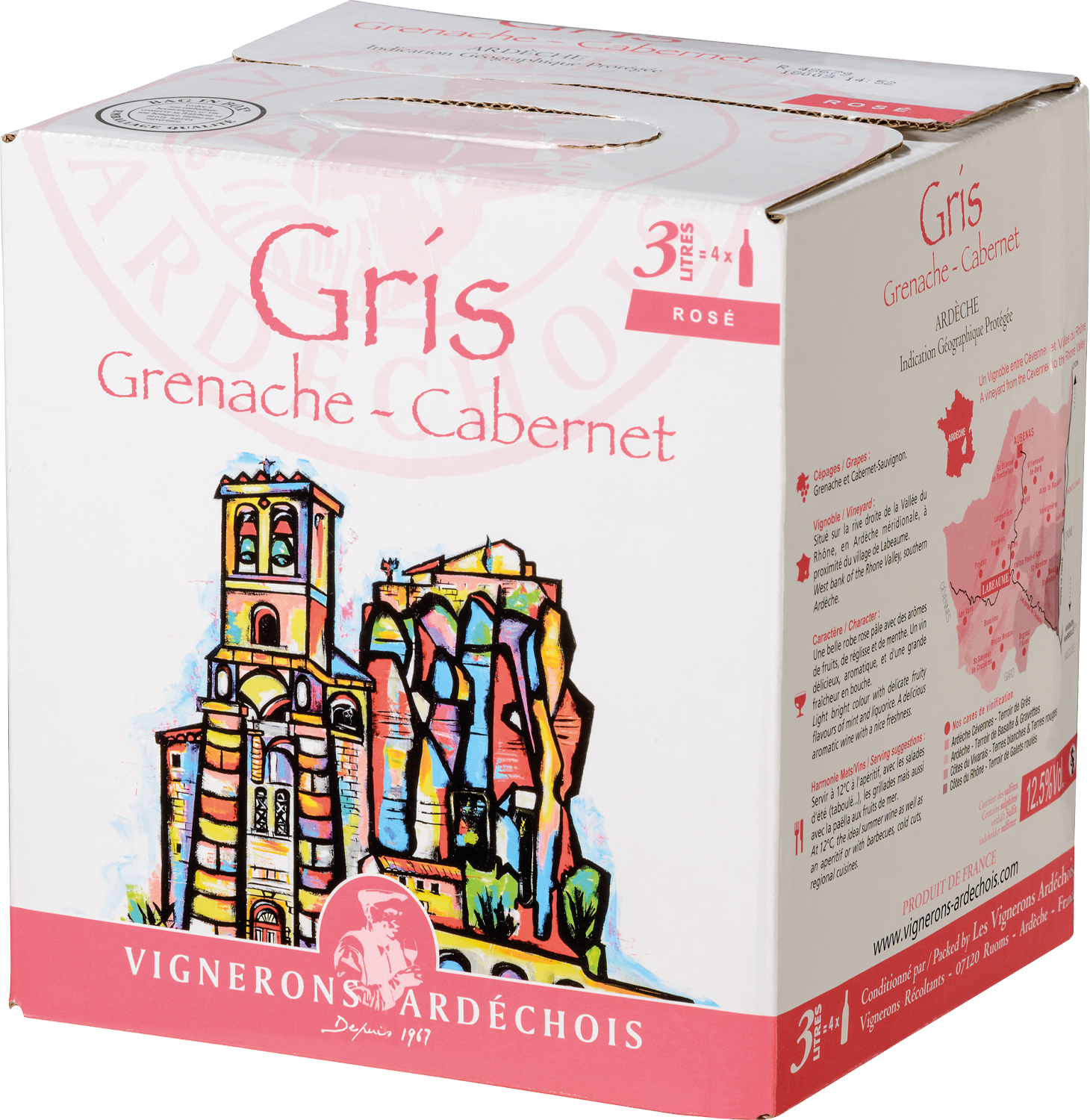 Gris, Grenache & Cabernet, Rhône, IGP BiB