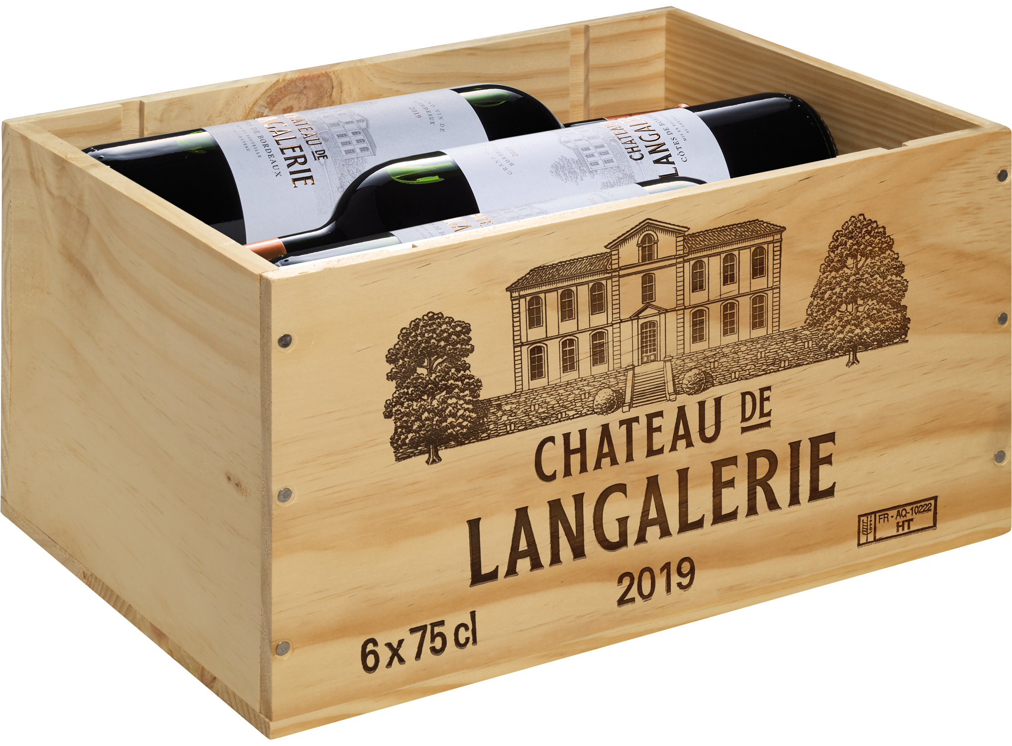 Château de Langalerie, 6er Holzkiste