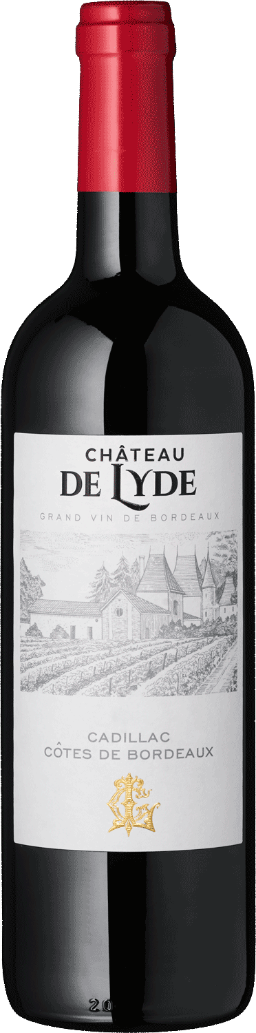 Château de Lyde "Cadillac" Château de Lyde, Cadillac, Bordeaux, Rotwein Flasche